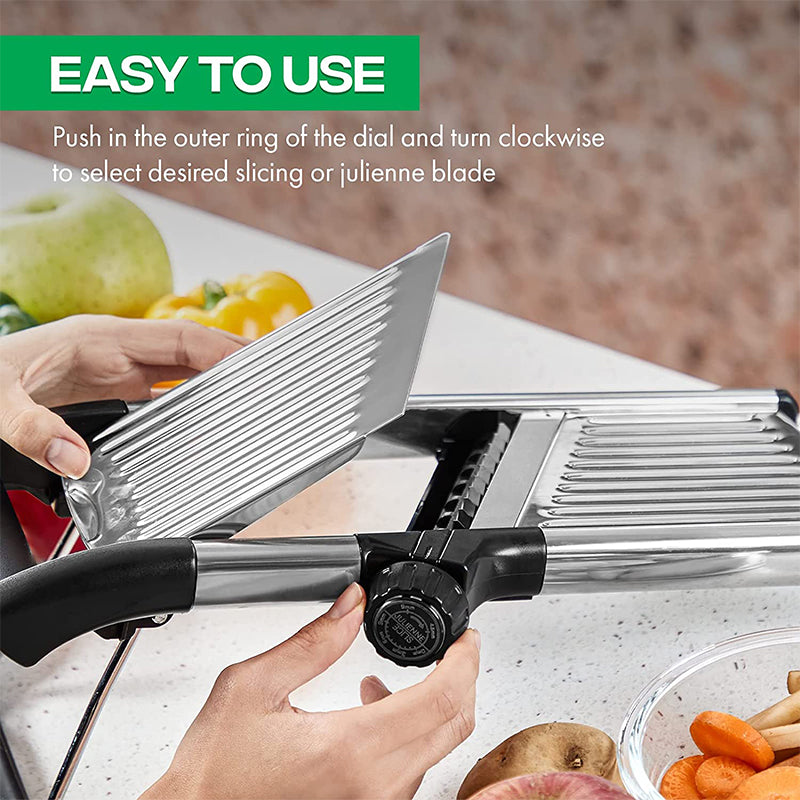 Adjustable Mandoline Slicer Stainless Steel Vegetable Slicer Chopper Cutter for Potato Tomato Onion Carrot