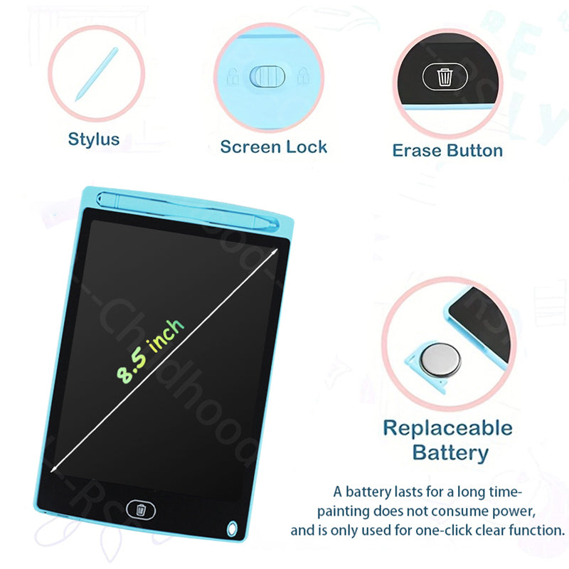 8.5 Inch LCD Writing Tablet Digital Drawing Tablet Handwriting Pads Portable Electronic Tablet Board For kids