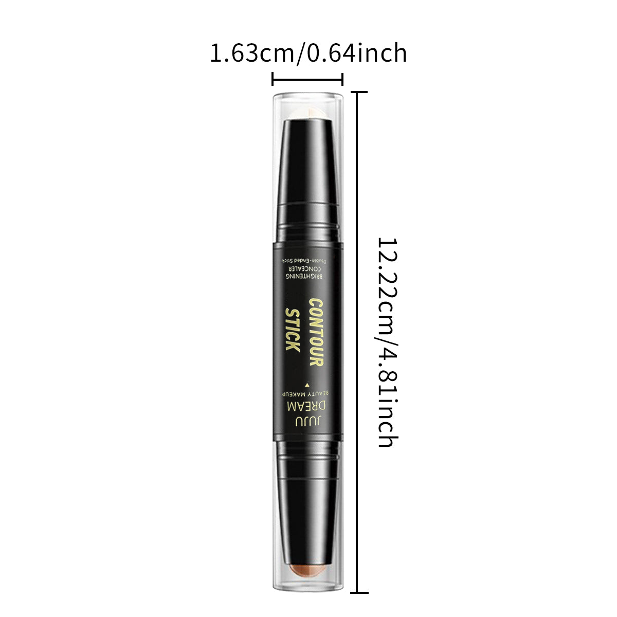 Dual-ended contour stick, facial foundation, concealer, long-lasting dark circles, correcting contour concealer, makeup