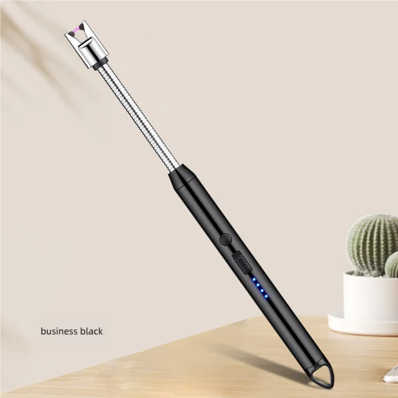 Windproof arc pulse ignition gun USB charging electronic