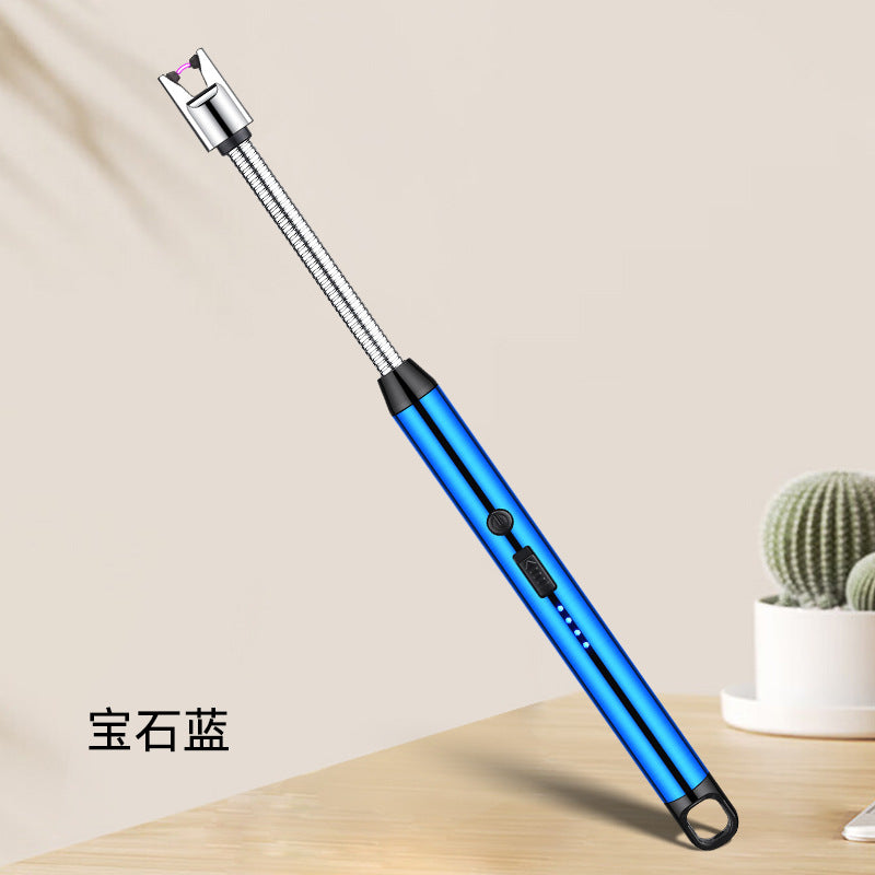 Windproof arc pulse ignition gun USB charging electronic