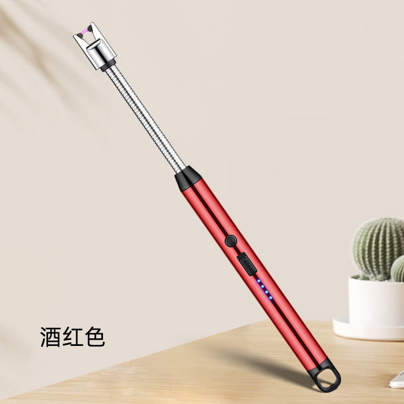 Windproof arc pulse ignition gun USB charging electronic