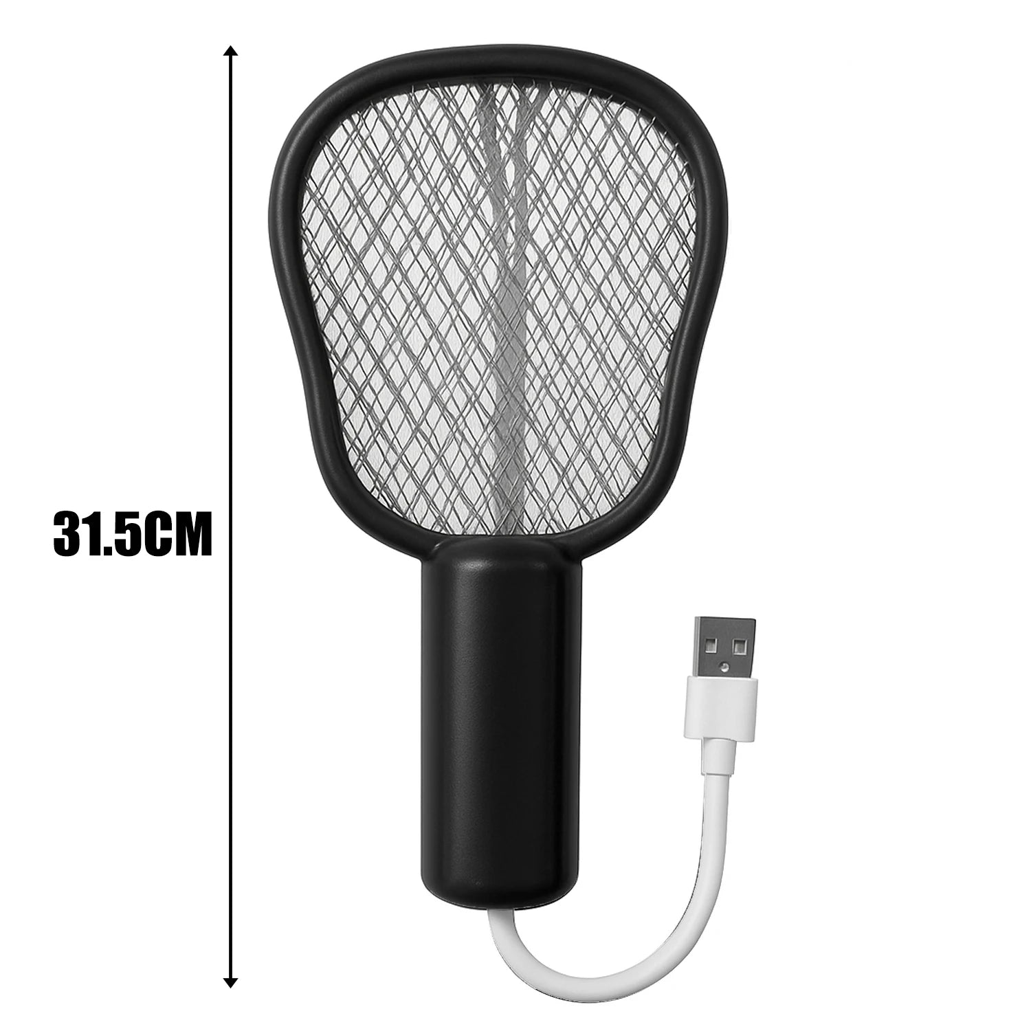 USB Electric Mosquito Swatter Lamp UV Light Indoor Outdoor Bug Insect Trap Silent Operation for Bedroom Office Travel Use
